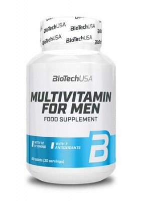 Multivitamin, 60 tabletta, férfiaknak, BIOTECH USA